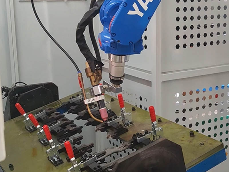 汽車安全帶鎖扣氬弧焊工作站